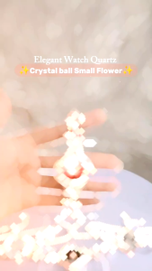 Jam Tangan Serut Wanita Model Bulat Rantai Bunga