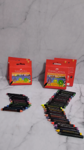 12 Warna Faber Castell Alat Mewarnai Crayon Wax / Faber Castell Crayon Wax / Krayon FaberCastell / Crayon Faber Castell Oil Pastel / Pewarna / Peralatan Menggambar / Mainan Anak Edukasi / Krayon Feber Castell