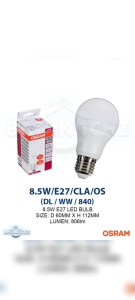 OSRAM LED E27 8.5W Bulb Mentol LED lampu LED Home Light SIRIM Energy Saving BATHKITCHZ