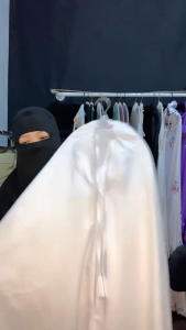 BERGO UMROH HAJI BERSAKU RENDA MEWAH BAHAN KATUN PREMIUM HIJAB KHIMAR UMROH