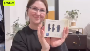 Tiankeplus 3 in 1 Wireless Microphone for phone Lavalier Microphone Live Vlogging Microphone for Vid