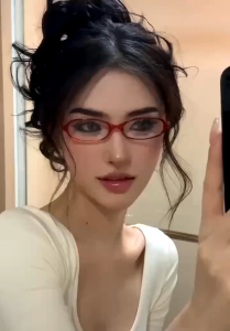 🔥🔥Roman Holiday Vintage Y2K Gradual Green Narrow Oval Frame Eyeglasses for Women Japanese Clear Lens Eyewear Ornaments