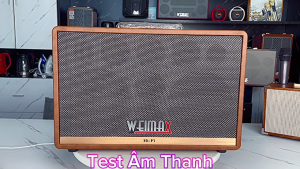 Loa Karaoke xách tay WEIMAX H-216 | Công suất 1000W Bluetooth 5.0 2 Bass 16cm Pin 6h Thiết kế 9 đường tiếng chống hú và chống nhiễu kèm 2 micro không dây chính hãng - Bảo hành 12 tháng
