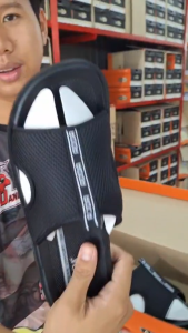 Adda รุ่น7J05 ของแท้100% รองเท้าPU สีดำ ไซส์ 38-45