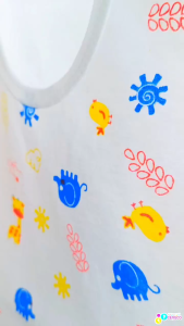 3 Pcs Sando Top for Boys Muscle Tees Infant Cute White Characters Pambahay Full Printed Logo Cotton Infant to 2yrs old