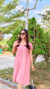 DRESS SERUT DADA DASTER INDAH KEKINIAN RAYON TWILL PREMIUM