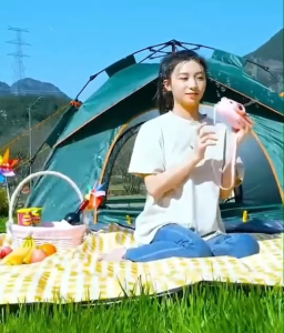 เต็นท์สนาม เดินป่า พับได้ เต้นท์แคมปิ้ง เต้นท์ นอน 3×4 คน