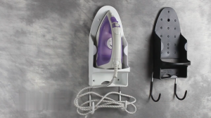 BBG Ironing Board Holder Cupboard Door Wall Mount Ironing Storage Rack Iron Hotel Storage Holder