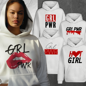 Minimalist Pull up jacket Girl power female empowerment Design Collection High quality