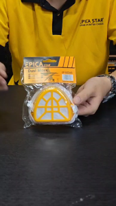 หน้ากากกันฝุ่น หน้ากากอนามัย หน้ากากผ้า มีกรอบพลาสติกกันกระแทก กันอุบัติเหตุ Epica EP-50265