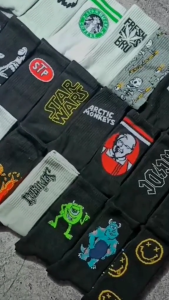 Kaos Kaki Oldschool Motif Skate Merk Panjang Premium - Hosela Project