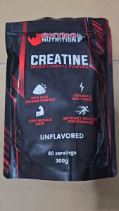 Rhyno Nutrition Creatine Monohydrate Powder 5g Per Sachet and 60 Servings Pouch