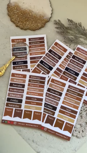 Bloomingyourdaysstiker planner mini sticker aesthetic organized sticker sheets