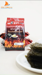 Lốc 3 Gói Rong Biển Ăn Liền Captain Lee Vị Gà Hàn Quốc Buldak 12 g (4 g * 3 gói)