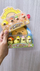Sét 4 Cục Gôm Tẩy Hình Capybara Dễ Thương Cho Bé Tẩy Sạch Vết Bút Chì Kích Thước Gôm Tẩy Lớn 2.5*4cm  An Toàn Khi Sử Dụng