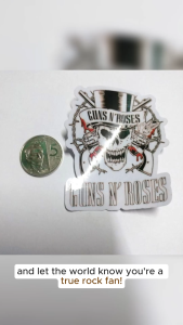 GUNS N ROSES ROCK N ROLL BAND VINYL STICKERS