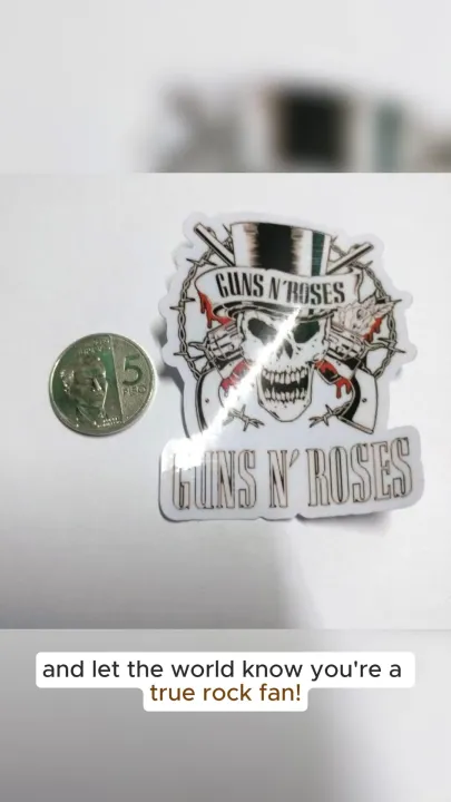 GUNS N ROSES ROCK N ROLL BAND VINYL STICKERS | Lazada PH