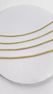 MJ Jewellery 375/9K Gold Mesh Chain Necklace R033
