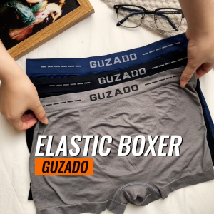 COMBO 3 Quần Lót Boxer nam GUZADO Dệt Không Đường May Kháng Khuẩn Siêu Co Giãn Cạp Chun Chắc Chắn Thấm Hút Nhanh GBX04