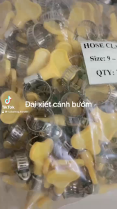 combo 10 cái đai xiết ống điều chỉnh có tay vặn tiện lợi dễ dàng sử dụng ống phi 6mm-29mm