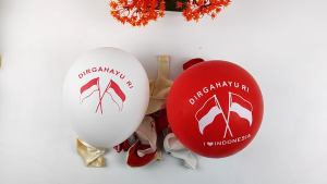Balon Dirgahayu RI Indonesia Merah Putih 10Pcs