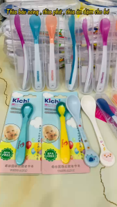 Thìa ăn dặm cho bé Honper - muỗng ăn dặm cho bé Hình Thú Xinh Xắn cán lớn