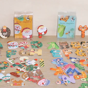 Magnet Kulkas Huruf Motif Hewan dan Huruf Natal / Magnetic Shaped Letters Alphabets / Magnet Huruf Tema Christmas / Magnet Huruf Animal / Tempelan Kulkas Lucu