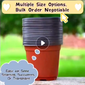 Dual Color Nursery Plastic Flower Pot Available Indoors And Outdoors