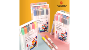 STA Graphmaster Acrylic Paint Marker Pens 24/36 Colors Art Permanent Markers for DIY Glass Ceramic Rock Wood Canvas Metal Fabric Highly Pigmented Acrylic Pens Great for Beginners Hobbyists