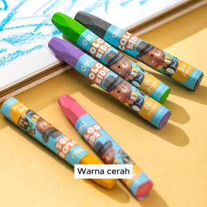 Deli Oil Pastel Crayon 12/18/24/36 Warna cerah sempurna tidak beracun EC20134 EC20124 EC20114 EC20104