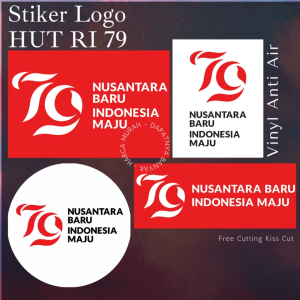 Bandung Stiker - Cetak Sticker Logo HUT Kemerdekaan RI Bahan Vinyl Anti Air Murah Per Lembar