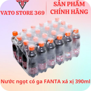 Nước ngọt có ga FANTA xá xị chai 390ml