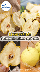 Lê sấy lạnh 100g lê Sydney khô thơm pha trà hầm canh bổ dưỡng - Thảo Dược Hạnh Nguyên