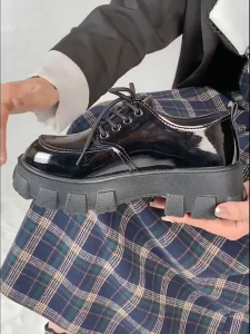 MK OLSHOP01 Sepatu Wanita Docmart Hitam Sepatu Oxford Wanita Premium Best Quality Terlaris 2024