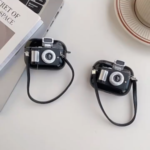 เคสป้องกัน🔥 Airpods1.2.3 เคสหูฟัง🔥จะเรืองแสง เคสหูฟังบลูทูธป้องกันเชือกเส้นใยเดียวกัน เคสหูฟังไร้สาย เคสซิลิโคนนุ่มลายการ์ตูน รูปทรงกล้อง