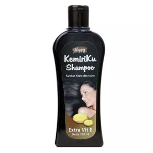 Shampo Kemiri Happy Kemiriku Shampoo Kemiri 100 ml - Bantu Atasi Uban Sampo Kemiri Sampo Kemiriku
