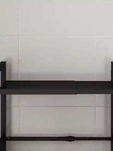 Microwave kitchen rack shelf Adjustable Length and Height Oven Rack Kitchen Storage Rack Countertop Organiser Rack Oven Stand Toaster Rack