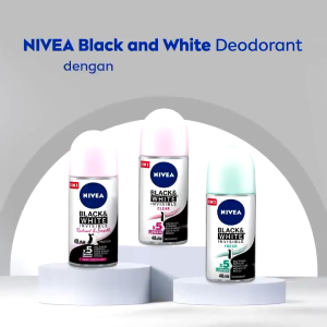 NIVEA Deodorant Full Series Roll On || 25mL || 50mL || Men Black & White || Nivea Deodorant  Women || Nivea Hijab Deodorant