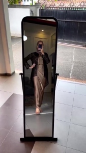 BONUS JILBAB Setelan Wanita Terbaru Oneset + Outer Modern Velvet Halus Mix Brokat Lace Premium