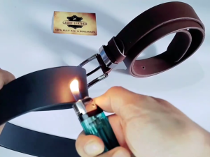 Sabuk gesper ikat pinggang kulit sapi 1 lapis 100% kulit made in garut