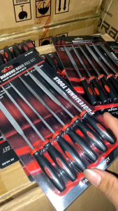 Kikir SET 6 pcs Yukido FREED emas besi assorted ORI SPT GRIP ON