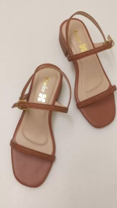 Azalea Faye in Tan - 1.5 inch heel sandals Celestial Milan Kimi Mikayla Yuna Barefoot CRIZA