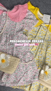 Twinkle Margie Dress Anak Perempuan Flower Set Tas Dress Summer 2025 New Nets