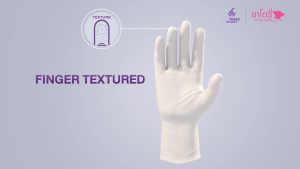 SATORY ซาโตรี่ (กล่องชมพู) ถุงมือยางธรรมชาติ แบบมีแป้ง [1กล่อง/100ชิ้น/50คู่]