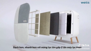 Màn lọc chức năng - Thay thế cho máy lọc không khí Wells Mini Max (AP106/AQ106) - Chính hãng Hàn Quốc - Wells Việt Nam