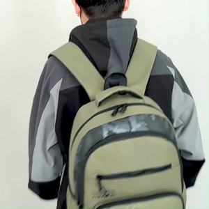 Techdoo Tas Ransel Pria Casual Tas Sekolah Pria Wanita Tas Punggung Laptop Trendy TR725