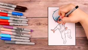 Sharpie Fine Point Permanent Markers Resists Fading and Water Pen Red / Blue / Green / Black