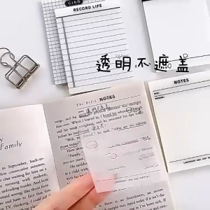 Giấy note trong suốt chống nước giấy ghi nhớ 50 tờ sáng tạo tiện lợi-NIEVE