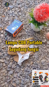 Senter Multifungsi 12in1 LED COB 500 Lumens Senter EDC Outdoor dan Korek Elektrik serta SOS