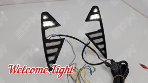 Proton S70 2023 2024 2025 MUSTANG DRL Daylight Foglamp Cover LED Front Bumper Foglight Spotlight Fog Lamp Spot Light S-70 2023 2024 2025